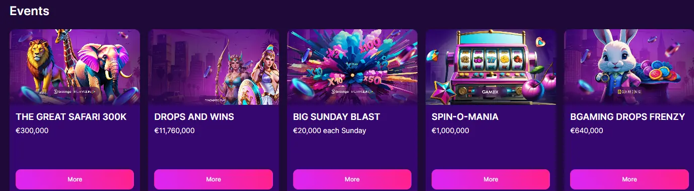 roulettino casino events
